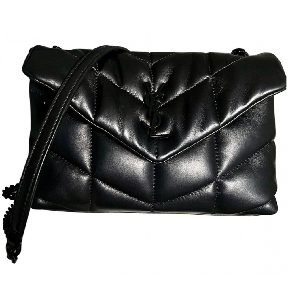 New YSL Saint Laurent toy Loulou puffer BLACK